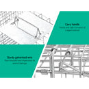 Animal Trap Cage 94 x 34 x 36cm  - Silver