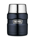 Thermos 470ml Stainless King Vacuum Food Flask/Jar with Spoon - Midnight Blue