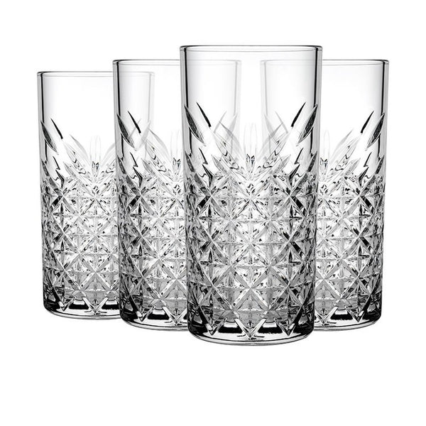 Pasabahce Timeless Hi-Ball Glasses - Set of 4 - 450ml