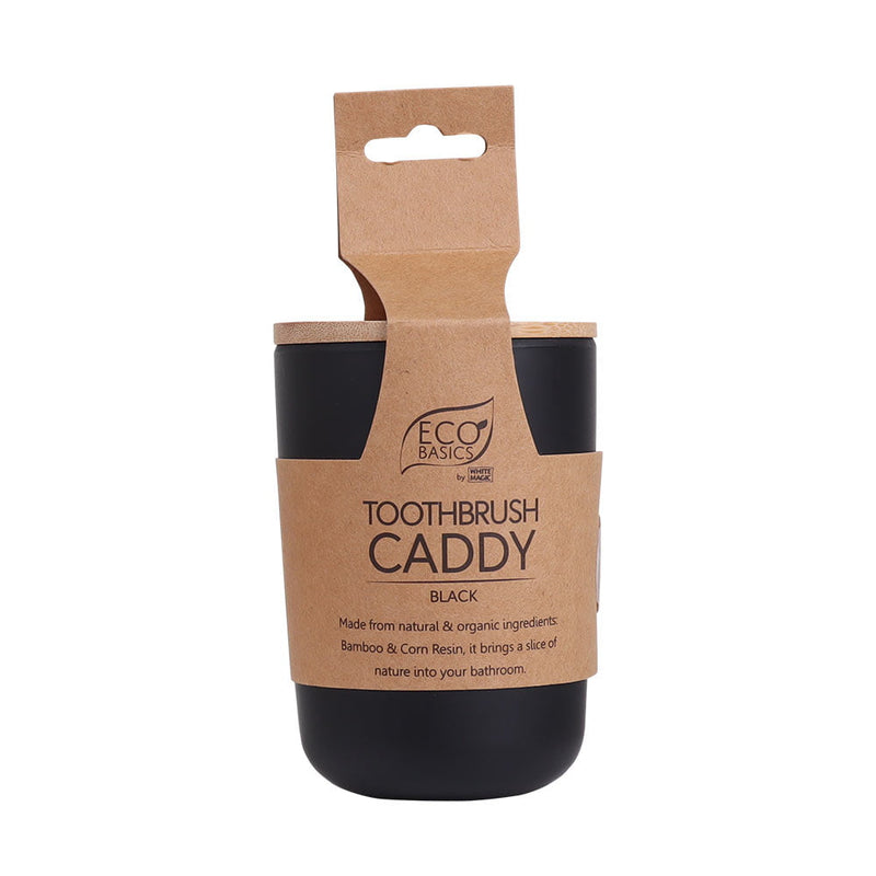Eco Basics Toothbrush Caddy - Black