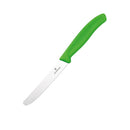 Victorinox Tomato & Sausage, Round Tip, Wavy Edge Knife 11cm - Green
