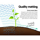 3.66m x 50m Weedmat Weed Control Mat Woven Fabric Gardening Plant PE