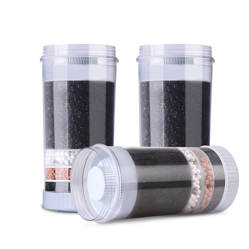 Water Cooler Dispenser Tap Water Filter Purifier 6-Stage Filtration Carbon Mineral Cartridge Pack of 3