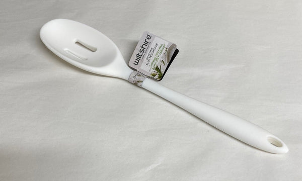 Wiltshire White Silicone Slotted Spoon - 28cm