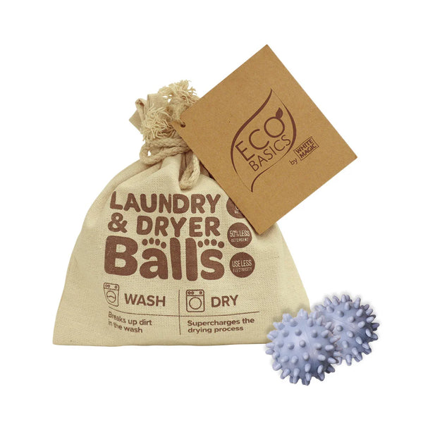 Eco Basics Laundry & Dryer Balls - 8 Pieces - White Magic