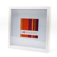 Shadow Box Square Frame - White - 30x30cm/15x15cm