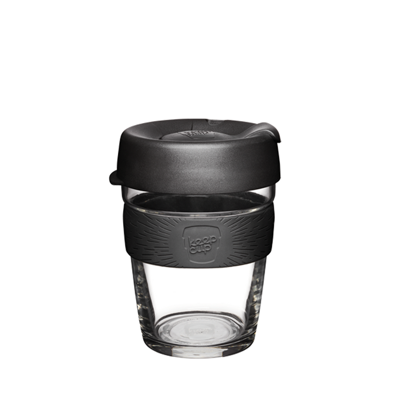 Brew Glass Coffee Cup Small Black 227ml/8oz - KeepCup