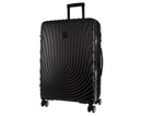Pierre Cardin Hard Shell 4 Wheel Suitcase - Large - Black - Expandable - Lightweight