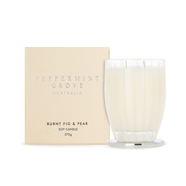 Peppermint Grove Australia - Burnt Fig & Pear Soy Candle - 370g