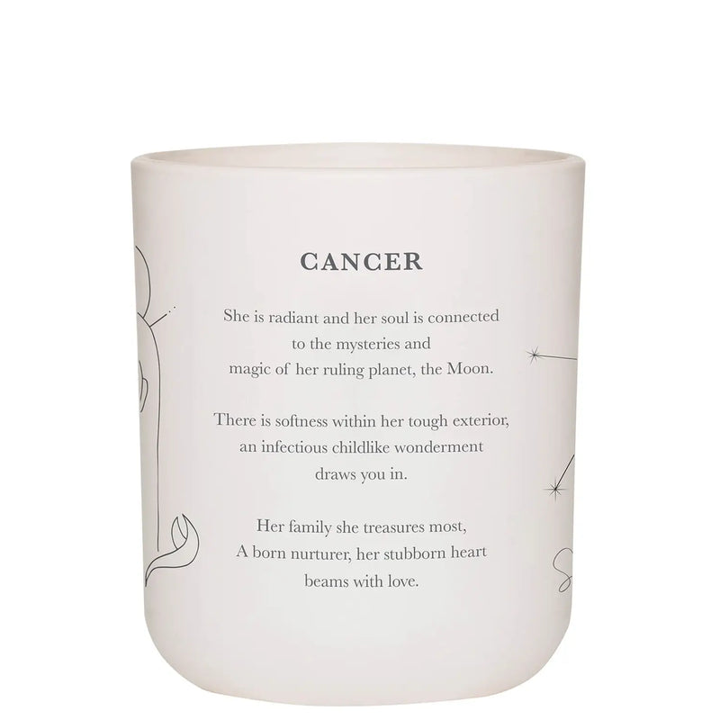 Damselfly Cancer Zodiac Scented Candle 300g