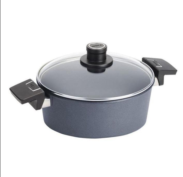 Woll Diamond Lite Fixed Handle Induction Casserole With Lid - 28cm/5.5L
