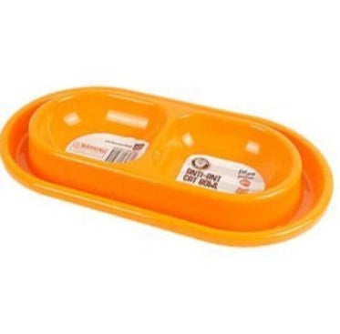 Cat Bowl - Anti Ant - 27x15x3cm - Orange