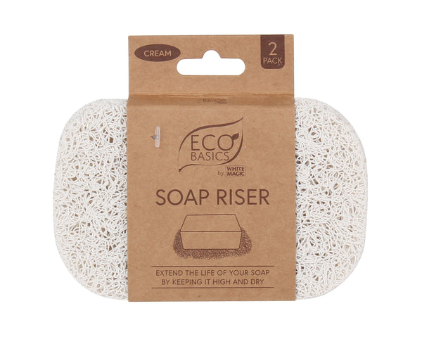 Eco Basics 2 Pack Soap Riser - Cream - White Magic