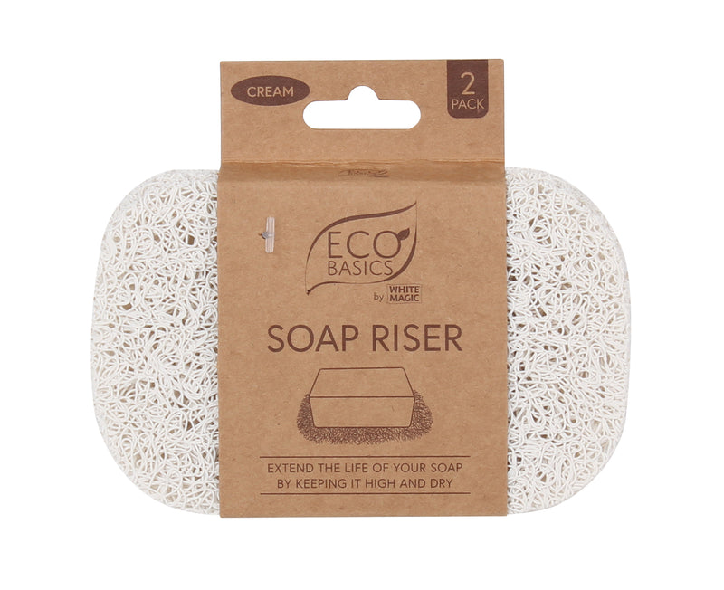 Eco Basics 2 Pack Soap Riser - Cream - White Magic
