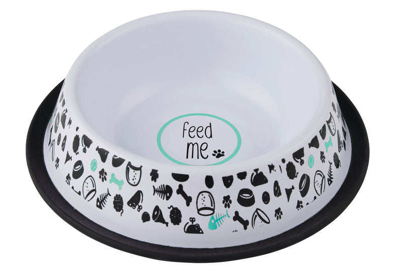 Davis & Waddell Feed Me Pet Bowl - Large -17x6cm