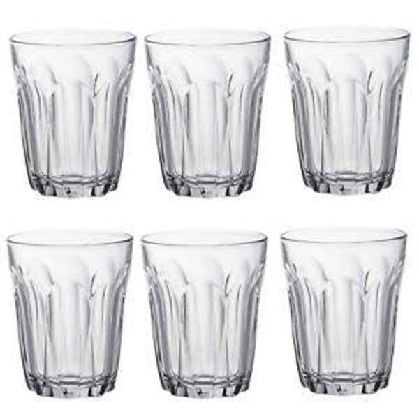 Duralex Provence Clear Tumblers - 220ml - Set of 6 (Made in France)
