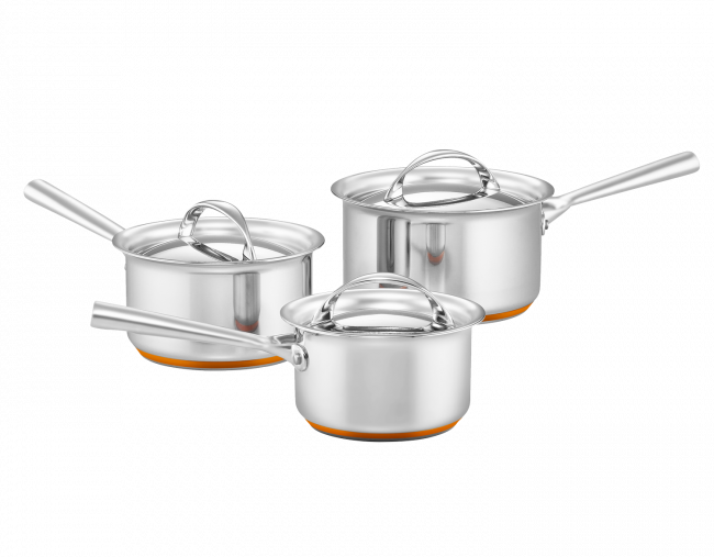 Essteele Per Vita 3 Piece Saucepan Set (Made In Italy)