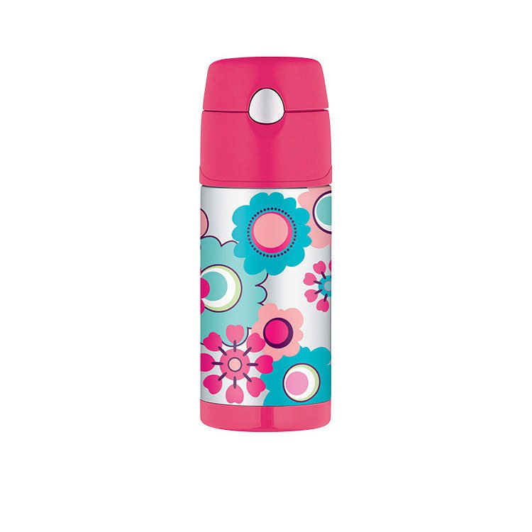 Thermos 355ml Funtainer Drink Bottle - Flower
