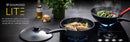 Woll Diamond Lite Fixed Handle Conventional Wok With Lid - 30cm