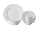 Maxwell & Williams White Basics Cosmopolitan Rim Dinner Set 16pc
