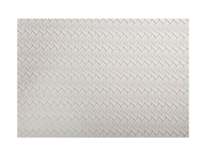 Maxwell & Williams Table Accents Leather Look Placemat 43x30cm Ivory Plait