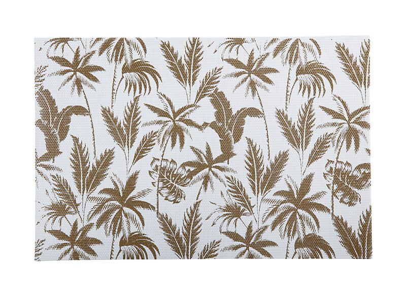 Maxwell & Williams Table Accents Jungle Placemat 45x30cm White With Gold