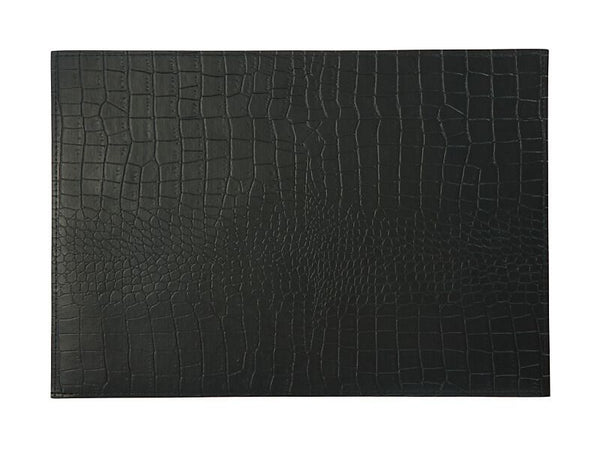 Maxwell & Williams Table Accents Leather Look Alligator Placemat 43x30cm Black