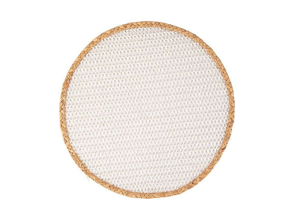 Maxwell & Williams Table Accents Round Placemat 38cm White Natural