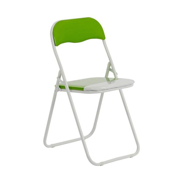 Folding Chair - Green & White