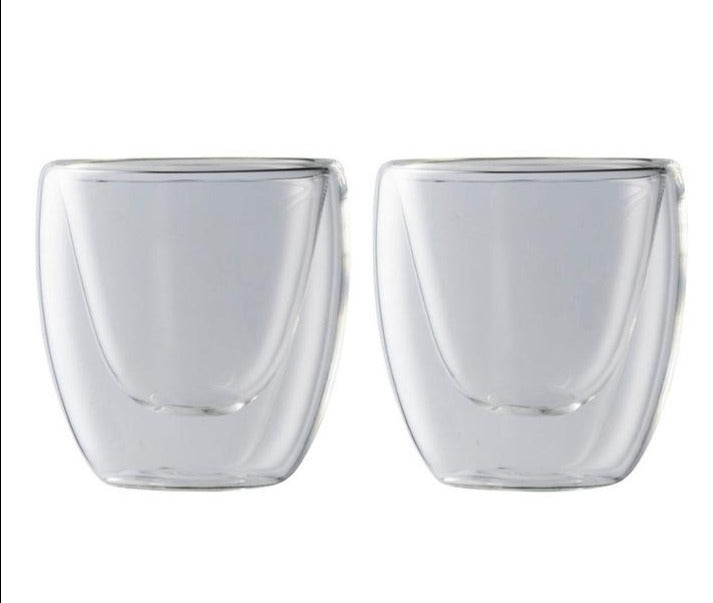 Maxwell & Williams Blend Double Wall Espresso Cups 80ml Set of 2