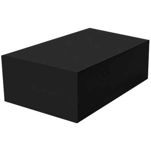 Yoga Block - Black 3/4 High Density 7.5x15x23cm