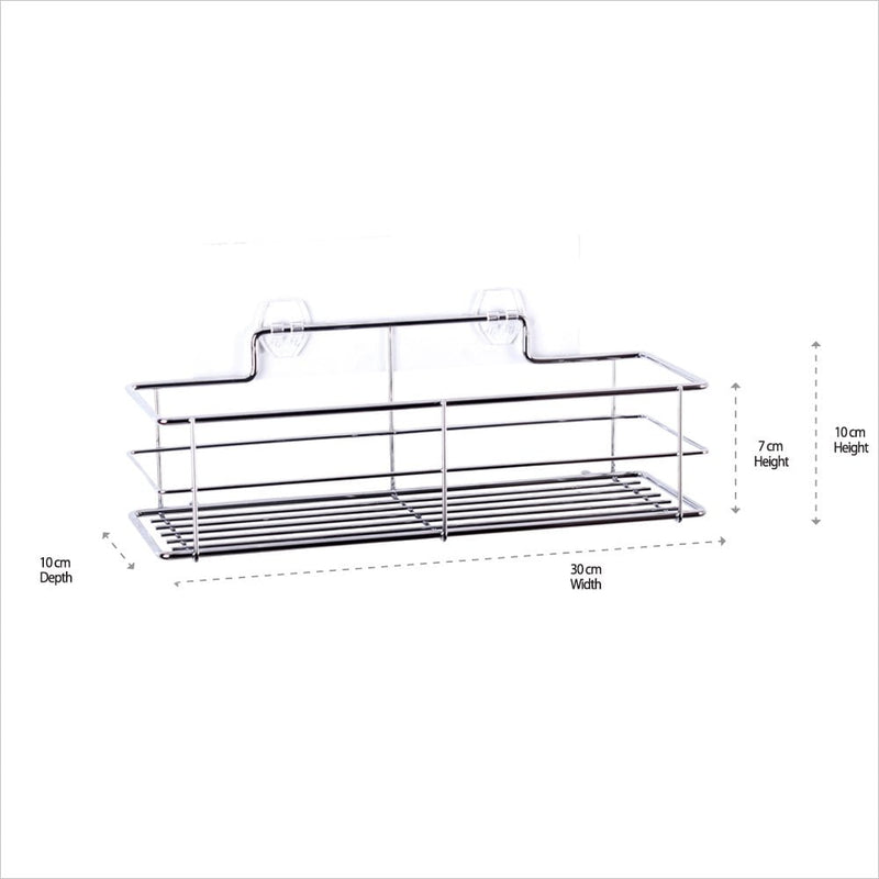 White Magic - I-Hook Pantry Rack - Nano Suction Tech - Holds Up To 8kg - Stainless Steel Range