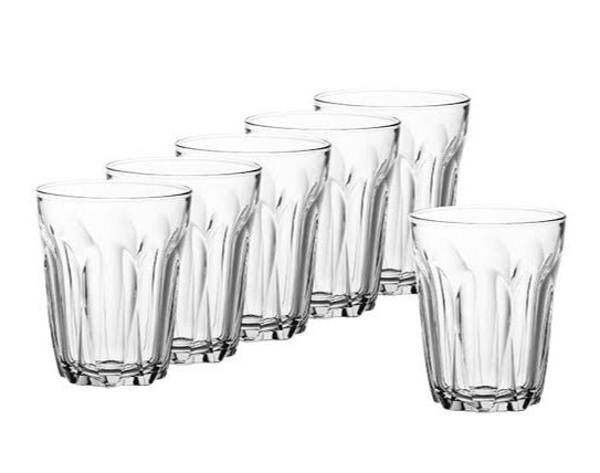 Duralex Provence Clear Tumblers - 220ml - Set of 6 (Made in France)