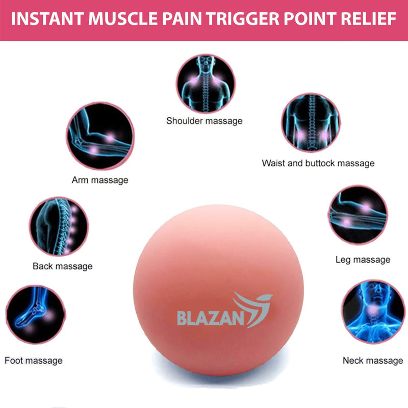 Set of 2 Massage Therapy Ball Myofascial Muscle Knots Trigger Point Release