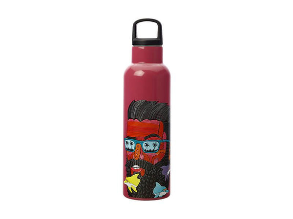 Maxwell & Williams Mulga The Artist - Double Wall Insulated Bottle 600ml Dolphin Man