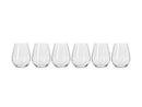 Krosno Harmony Stemless Wine Glasses 440ml 6pc (Made in Poland)