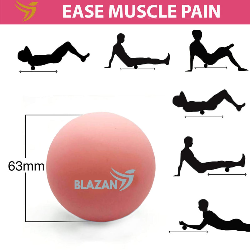 Set of 2 Massage Therapy Ball Myofascial Muscle Knots Trigger Point Release