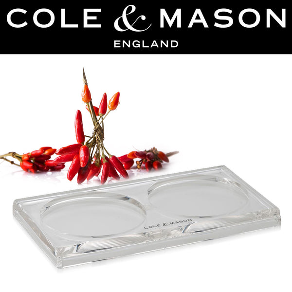 Cole & Mason Acrylic Salt & Pepper Mill Tray - 16.5x9.5cm