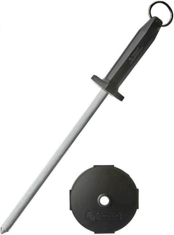 Mundial Butcher's Sharpening Steel - Black Handle 26cm
