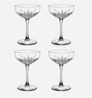 Pasabahce Timeless Champagne Saucer Glasses - Set of 4 - 255ml