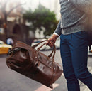 Pierre Cardin Cognac Leather Travel Bag - 54cm