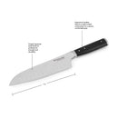 KitchenAid Gourmet Santoku Knife With Sheath - 18cm