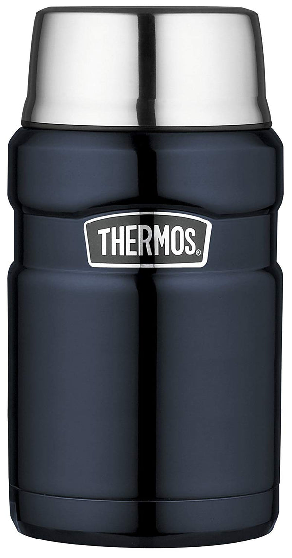 Thermos 710ml Stainless Steel Vacuum Flask/Jar - Midnight Blue