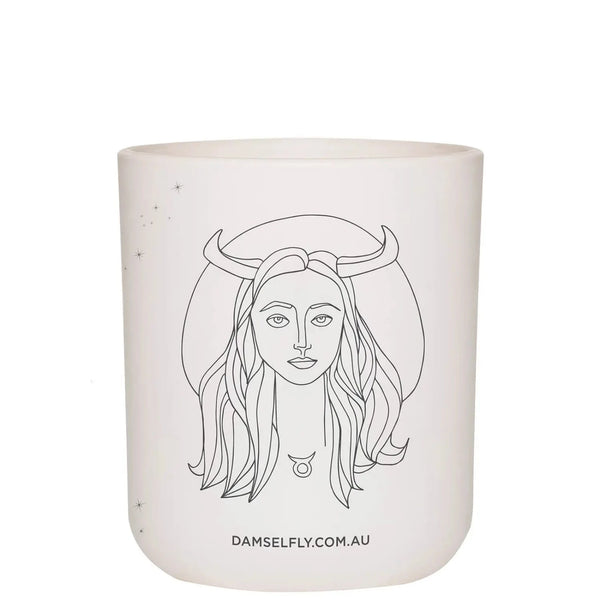 Damselfly Taurus Zodiac Scented Candle - 300g