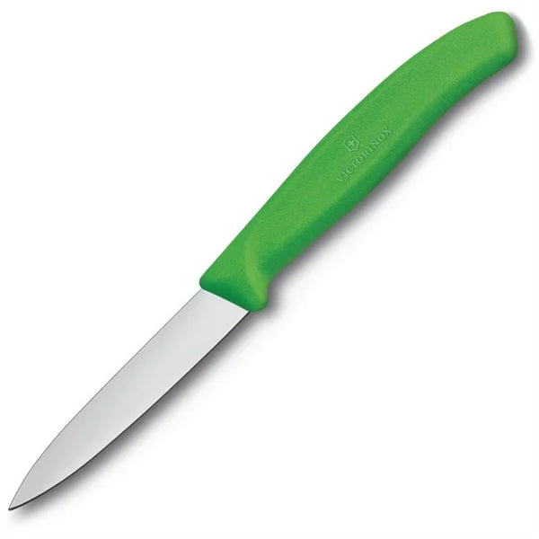 Victorinox Paring Knife, Pointed Tip 8cm - Green
