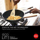 Woll Saphir Eco Lite Fixed Handle Induction Wok - 30cm