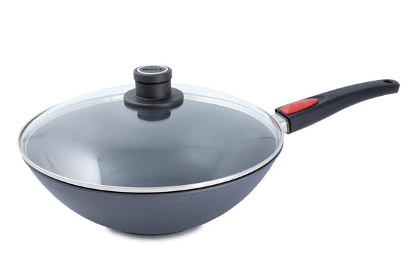 Woll Diamond Lite Detachable Handle Induction Wok With Lid - 30cm