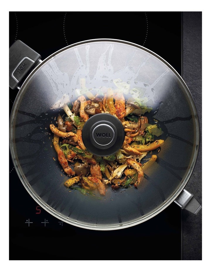 Woll Diamond Lite Detachable Handle Induction Wok With Lid - 30cm