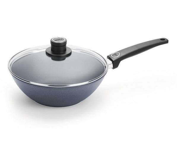 Woll Diamond Lite Fixed Handle Conventional Wok With Lid - 30cm