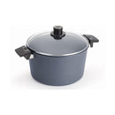 Woll Diamond Lite Fixed Handle Induction Stock Pot With Lid - 28cm/7.5L